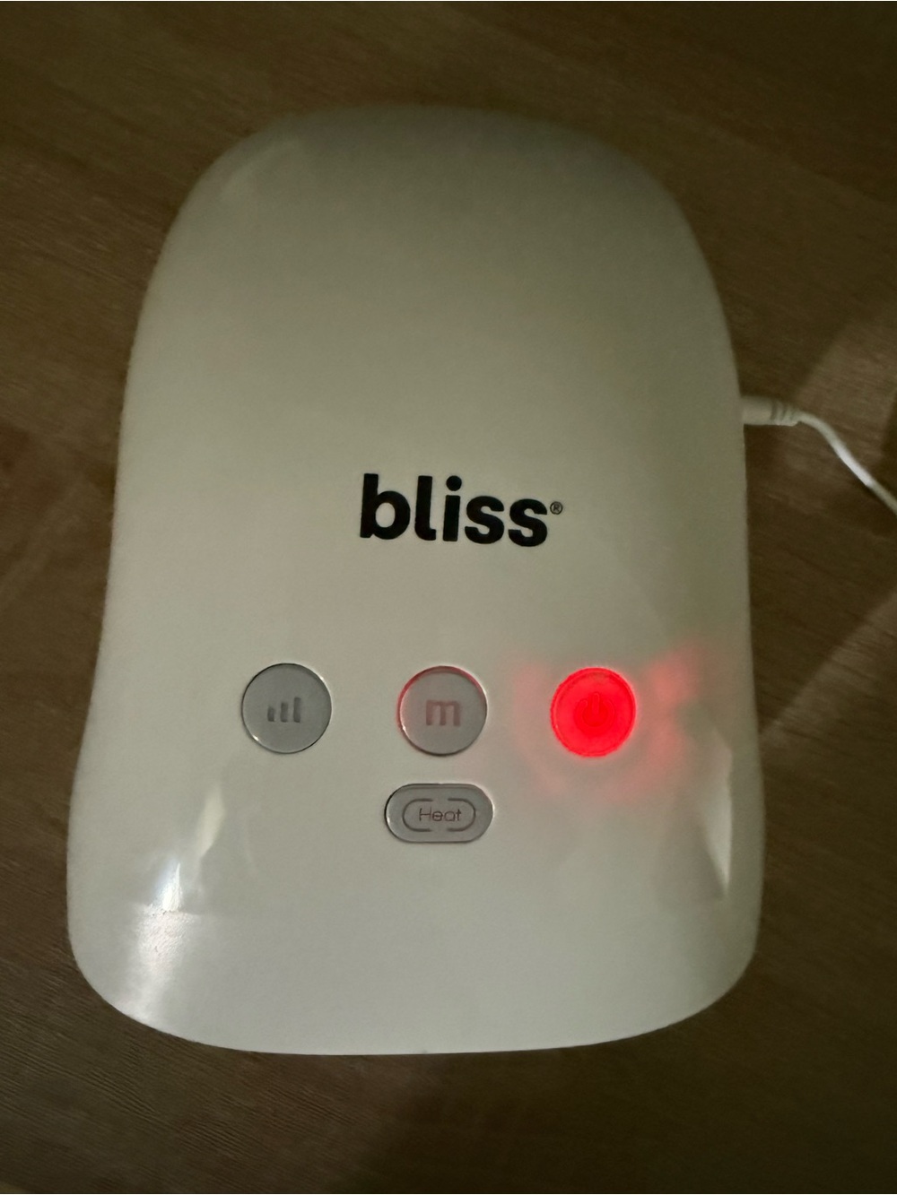 Bliss White Cordless Hand Massager